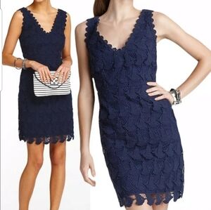 Lilly Pulitzer Reeve Crochet Lace Shift Dress Truly Sailboat Size 00